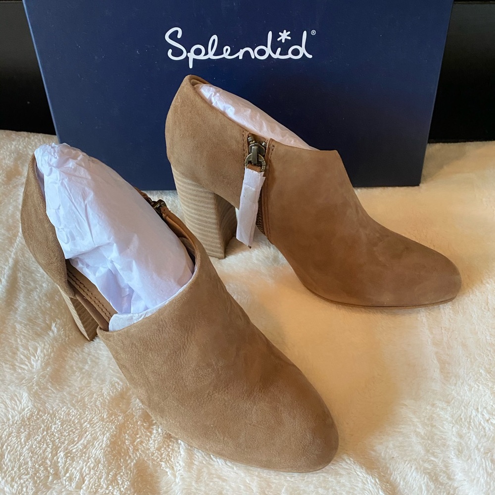 🔥SALE🔥SPLENDID HIBISCUS SUEDE ANKLE BOOTIES